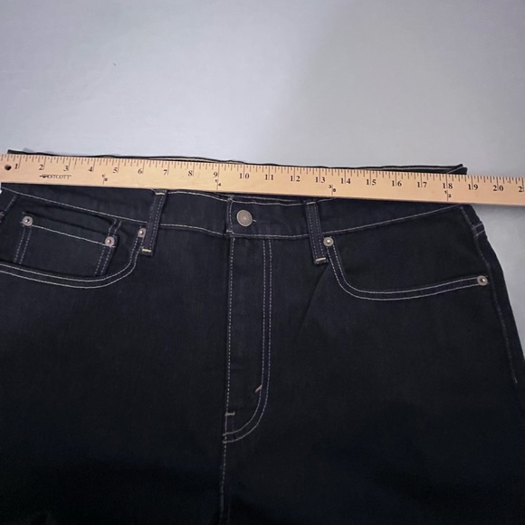 Levi’s 502 Mens Dark Denim Jeans 36 x 30 - Picture 8 of 10